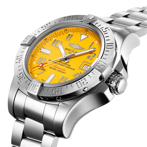 breitling avenger yellow.